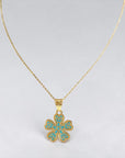 Collana Flower Turquoise