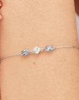 Bracciale Fancy Cloud Light Blue 185mm