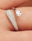 Anello Fancy Infinite White