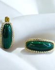Orecchini Malachite