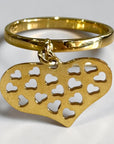 Anello Cuori Pendente: