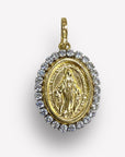 Ciondolo Medaglia Miracolosa Zirconata 1.1