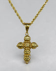 Collana Croce Diamantata Gold