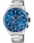 OROLOGIO FESTINA F20560/3 BLU CON CINTURINO IN ACCIAIO, UOMO