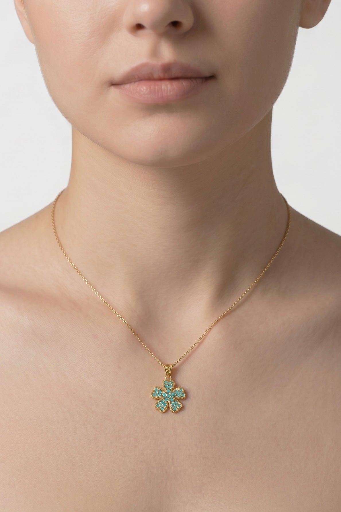 Collana Flower Turquoise