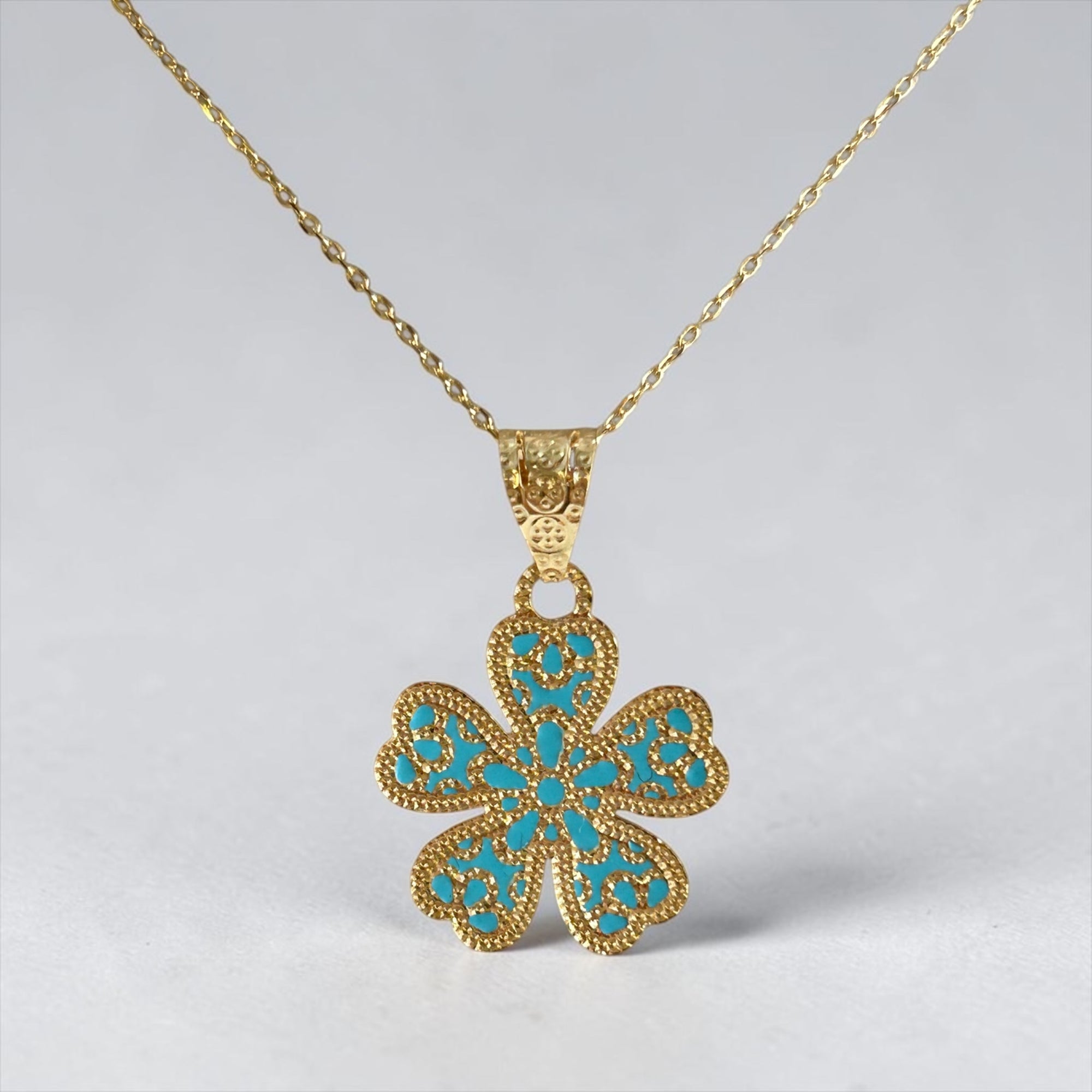 Collana Flower Turquoise