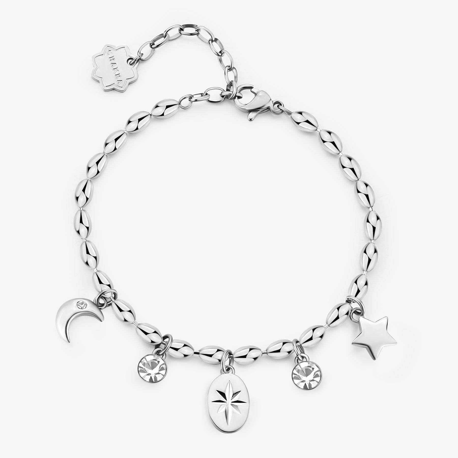 Bracciale CHAKRA SIMBOLI Acciaio BHKB247