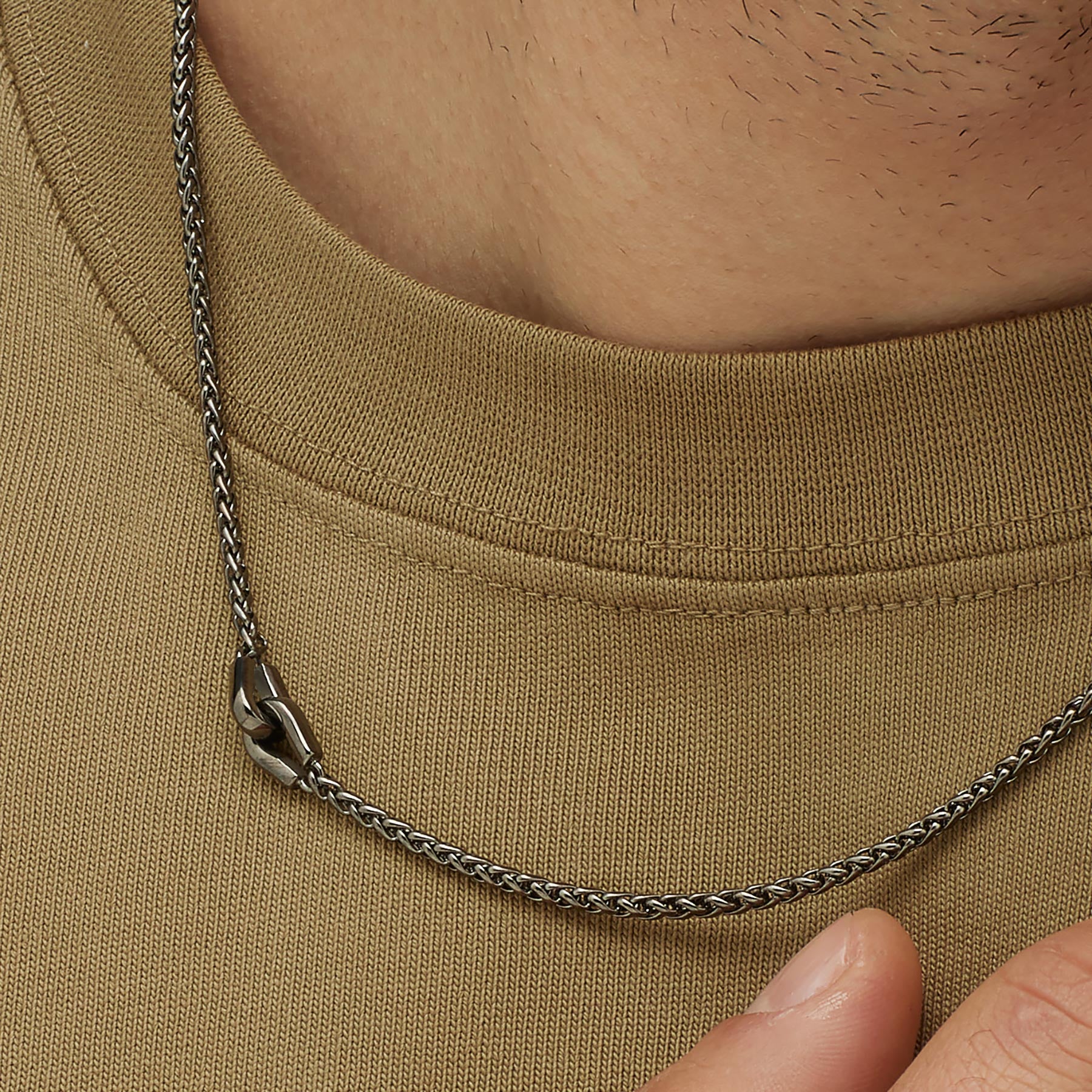 Collana Knocker Black 510mm