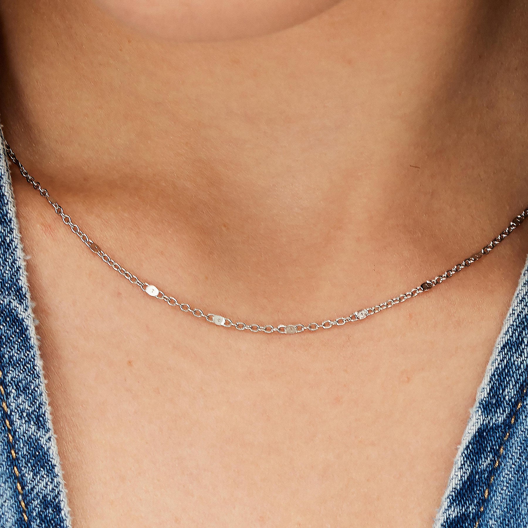 Collana Essential Bianca 440mm