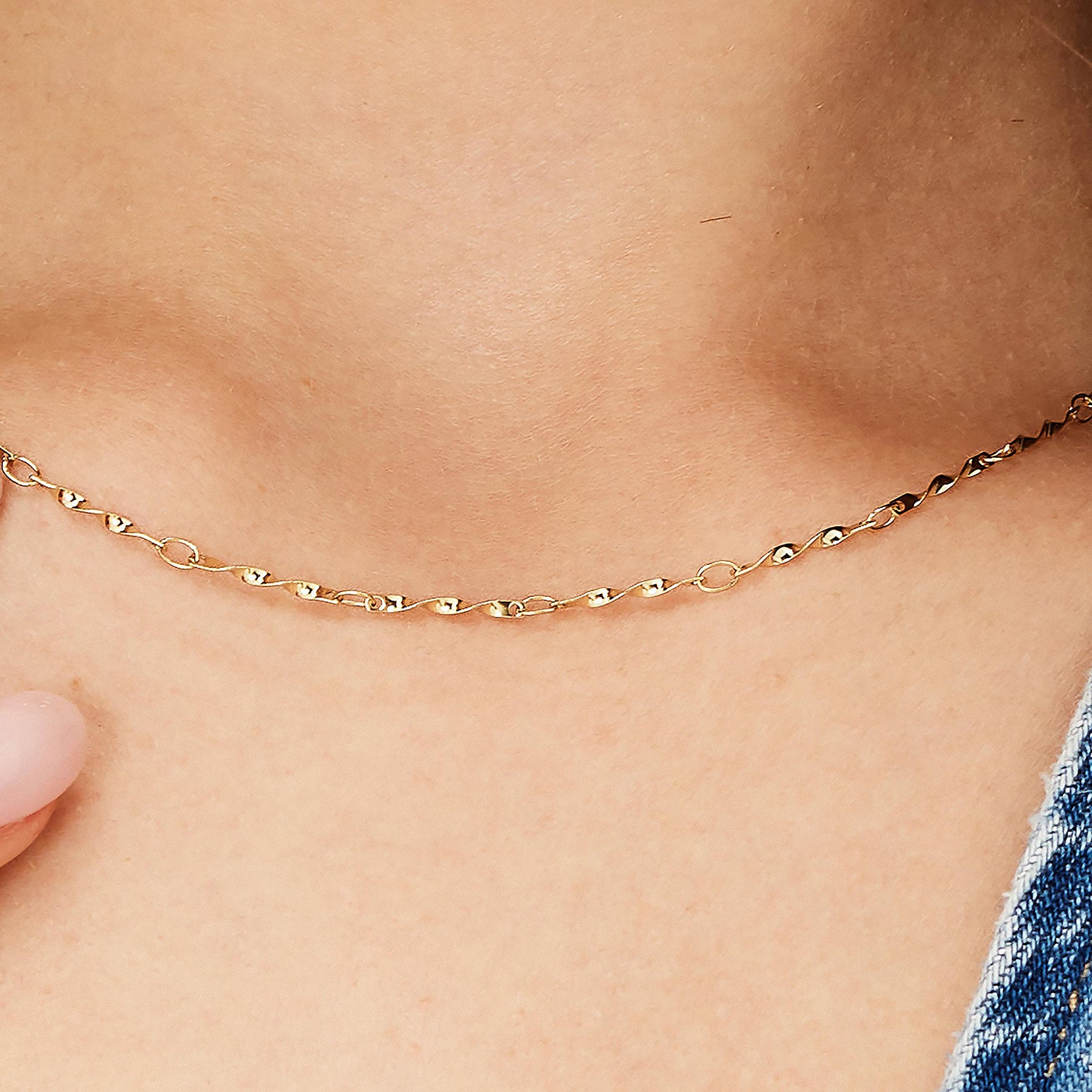 Collana Essential Gold 440mm