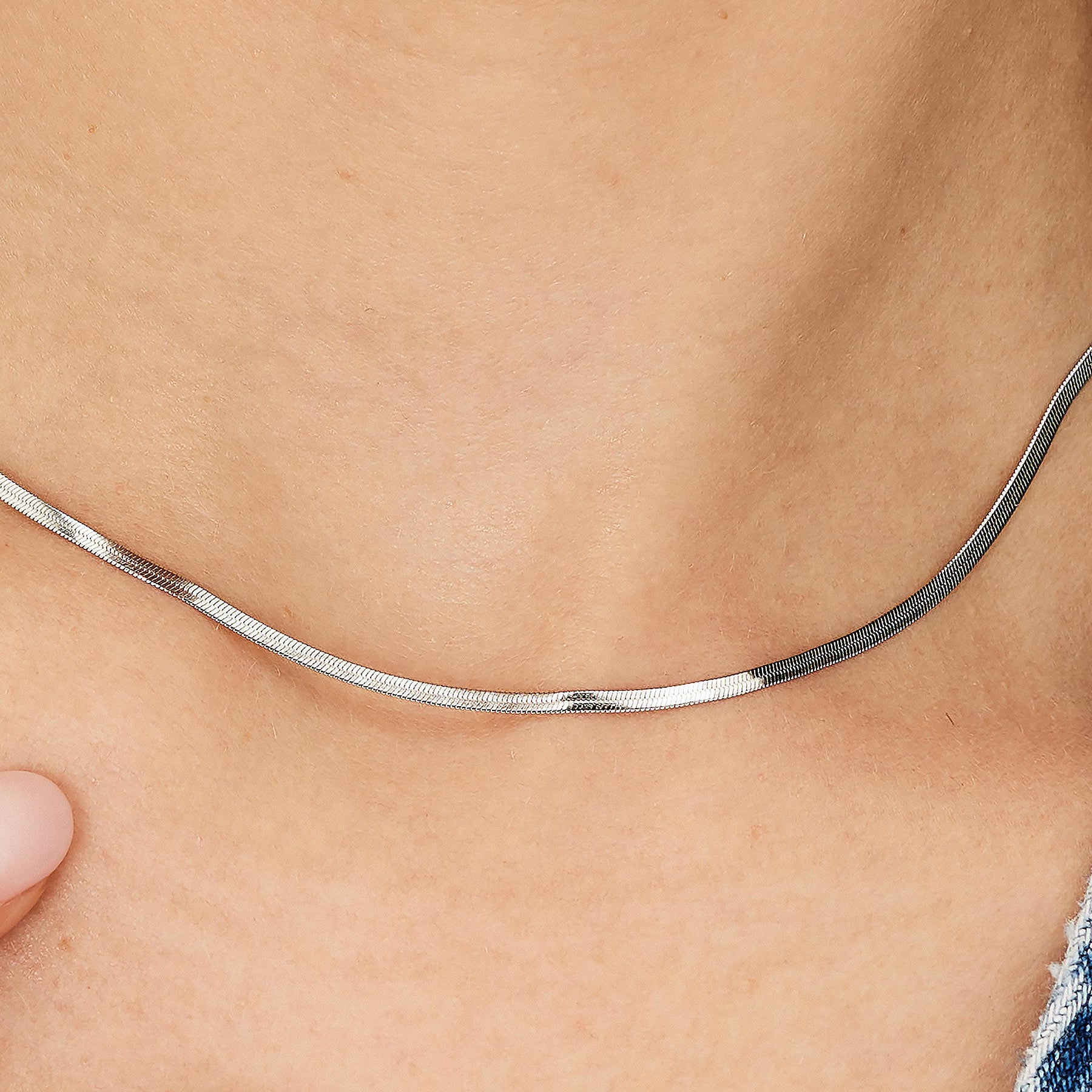 Collana Essential Bianca 440mm