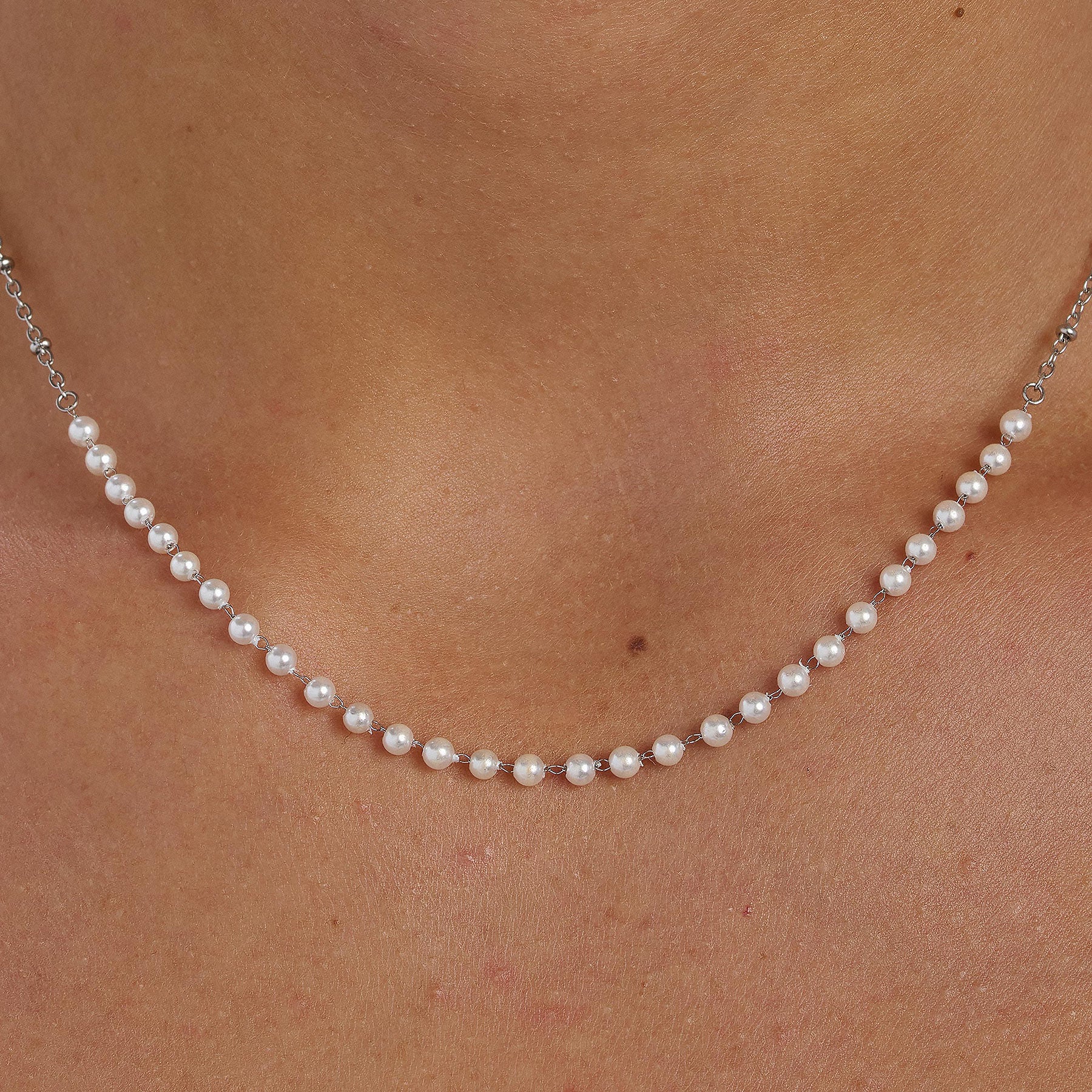 Collana Essential Bianca 440mm