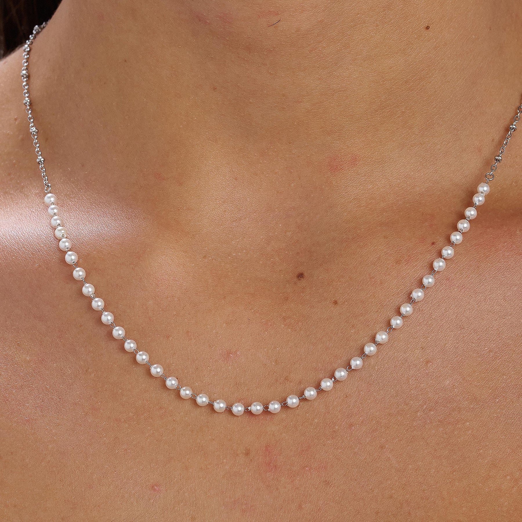 Collana Essential Bianca 560mm