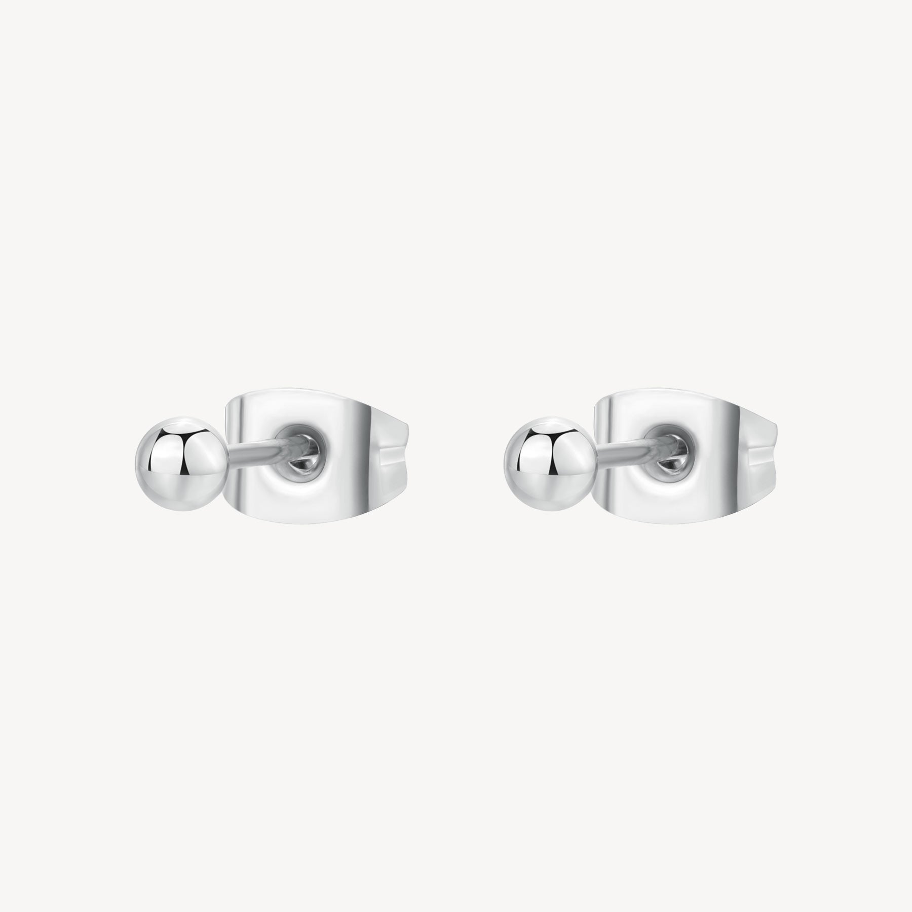 Orecchini Essential Bianchi 3mm