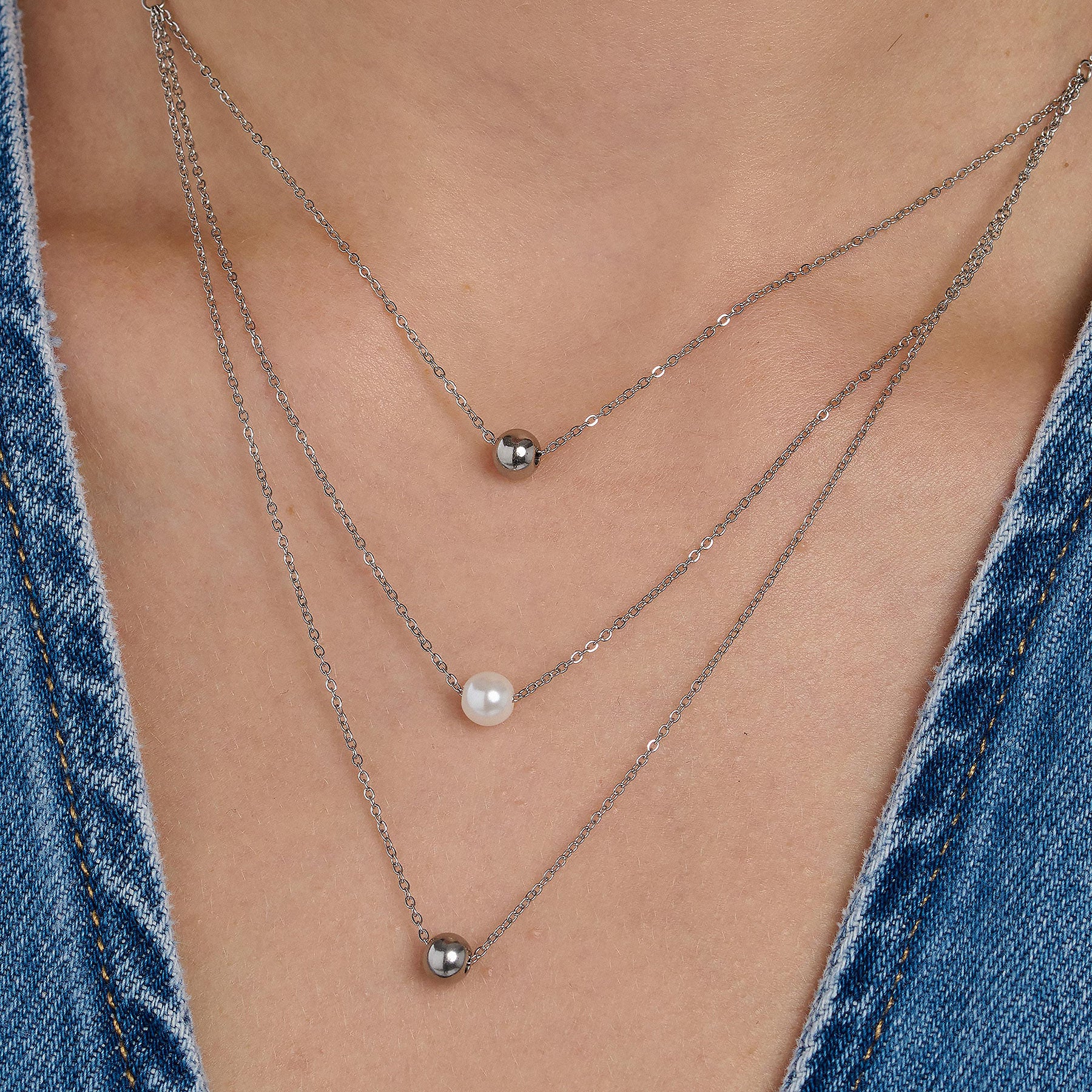 Collana Perfect Bianca 400mm