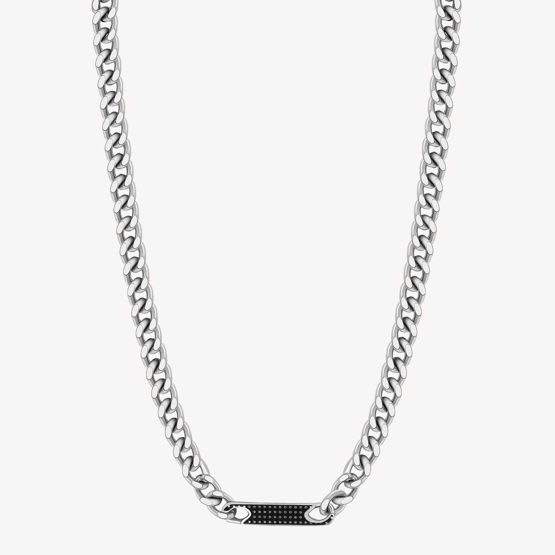 Collana Bullet Bianca 465mm