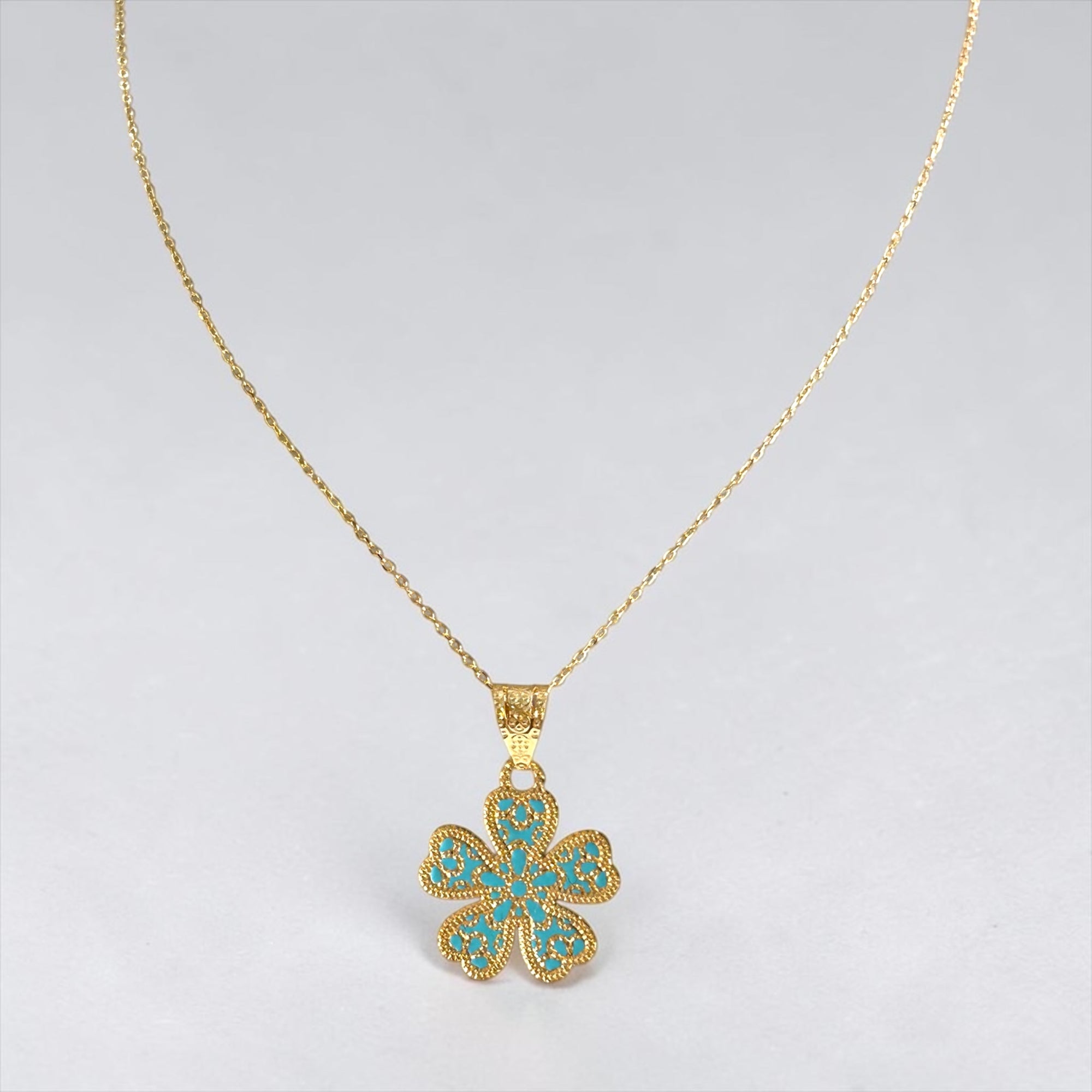 Collana Flower Turquoise