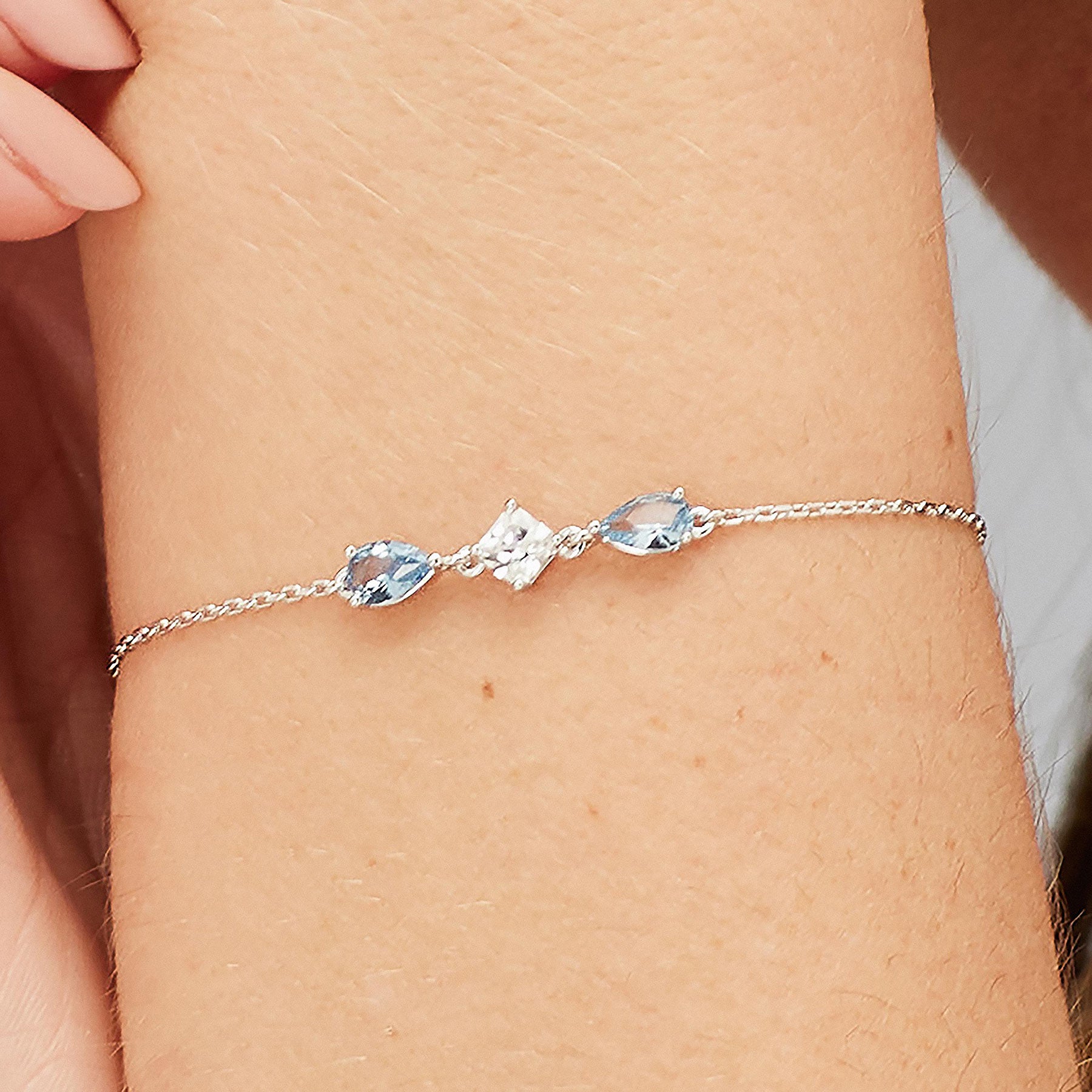 Bracciale Fancy Cloud Light Blue 185mm