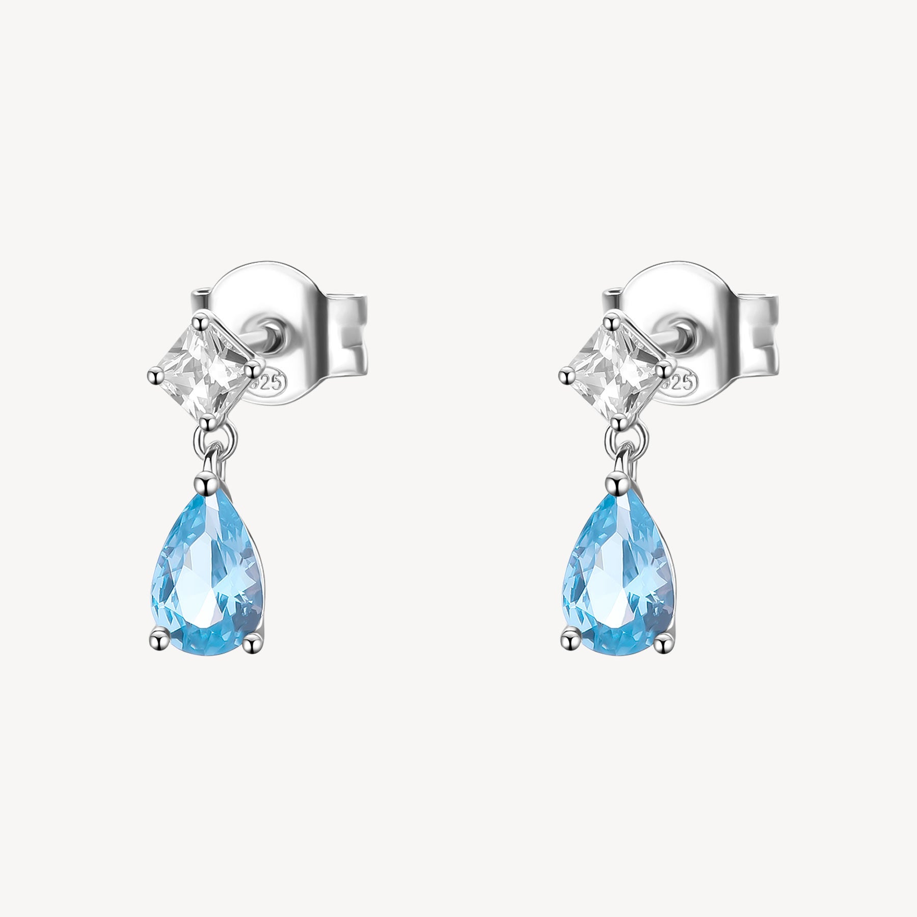 Orecchini Fancy Cloud Light Blue 12mm