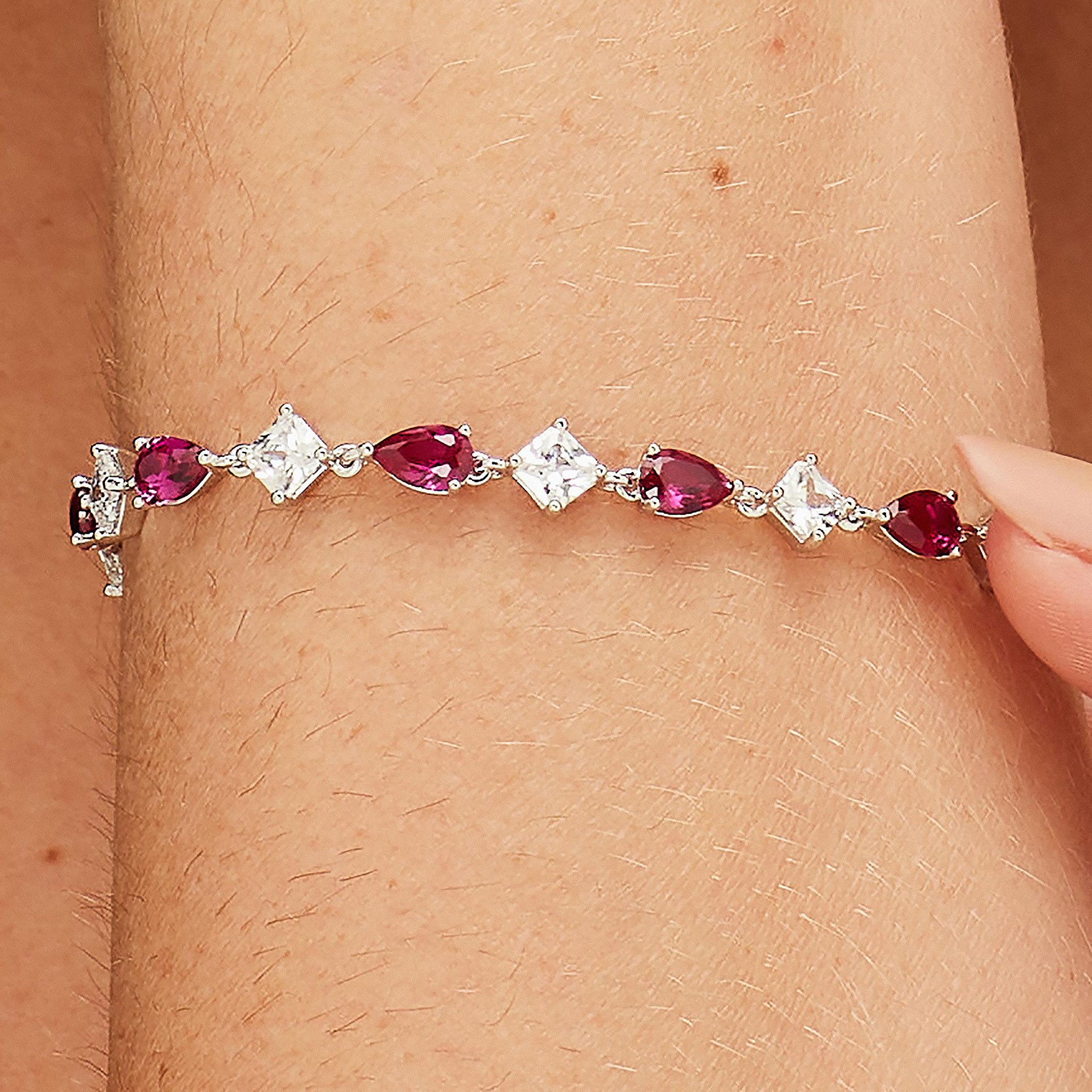 Bracciale Fancy Passion Ruby 180mm