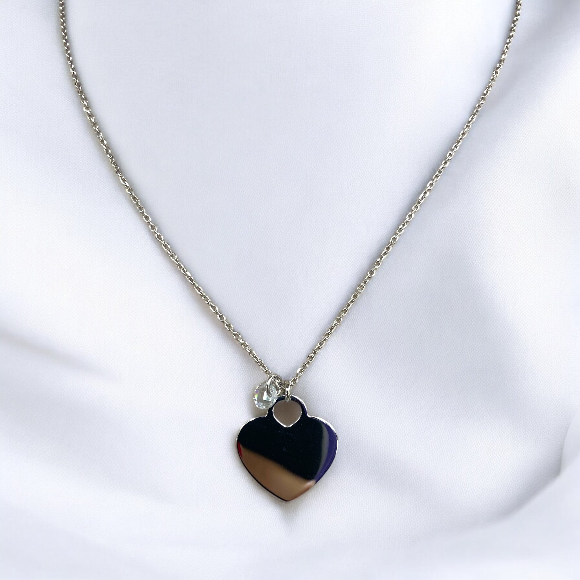 Collana Cuore White