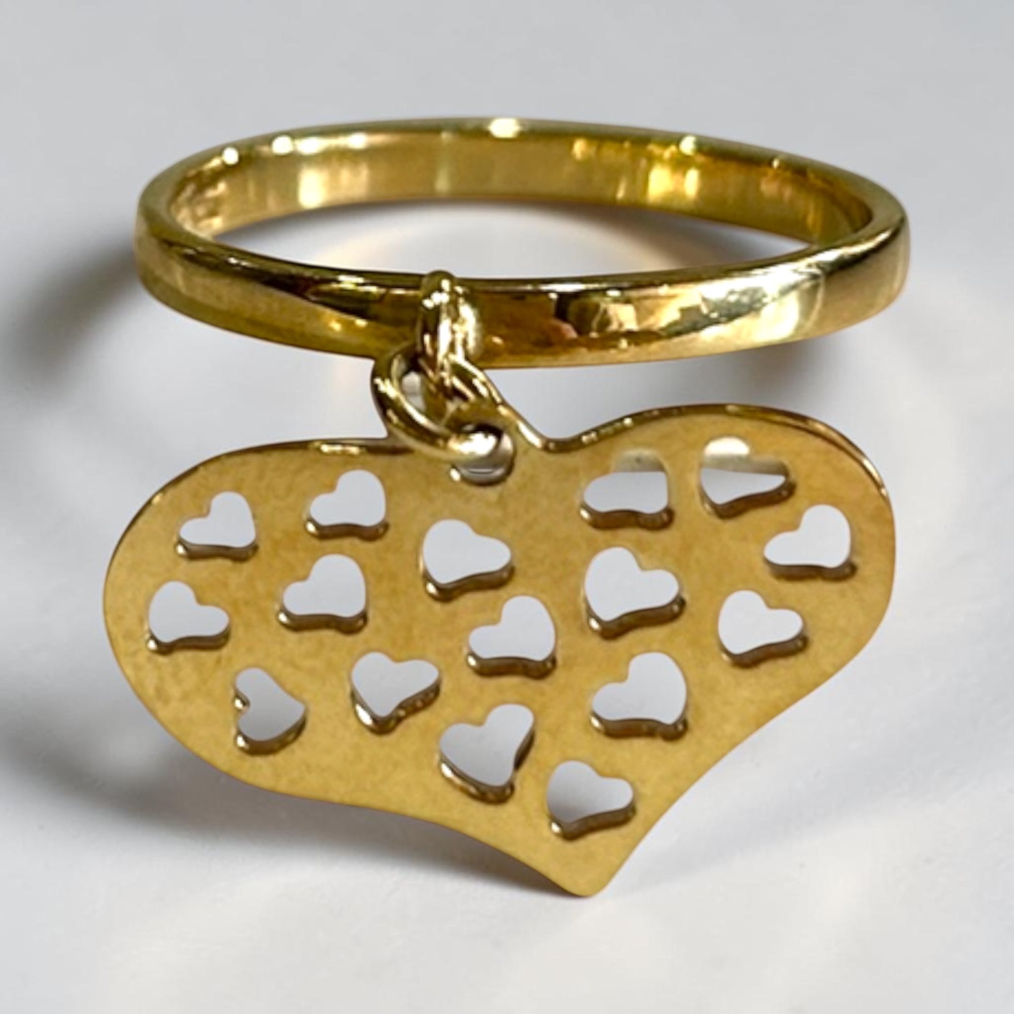 Anello Cuori Pendente: