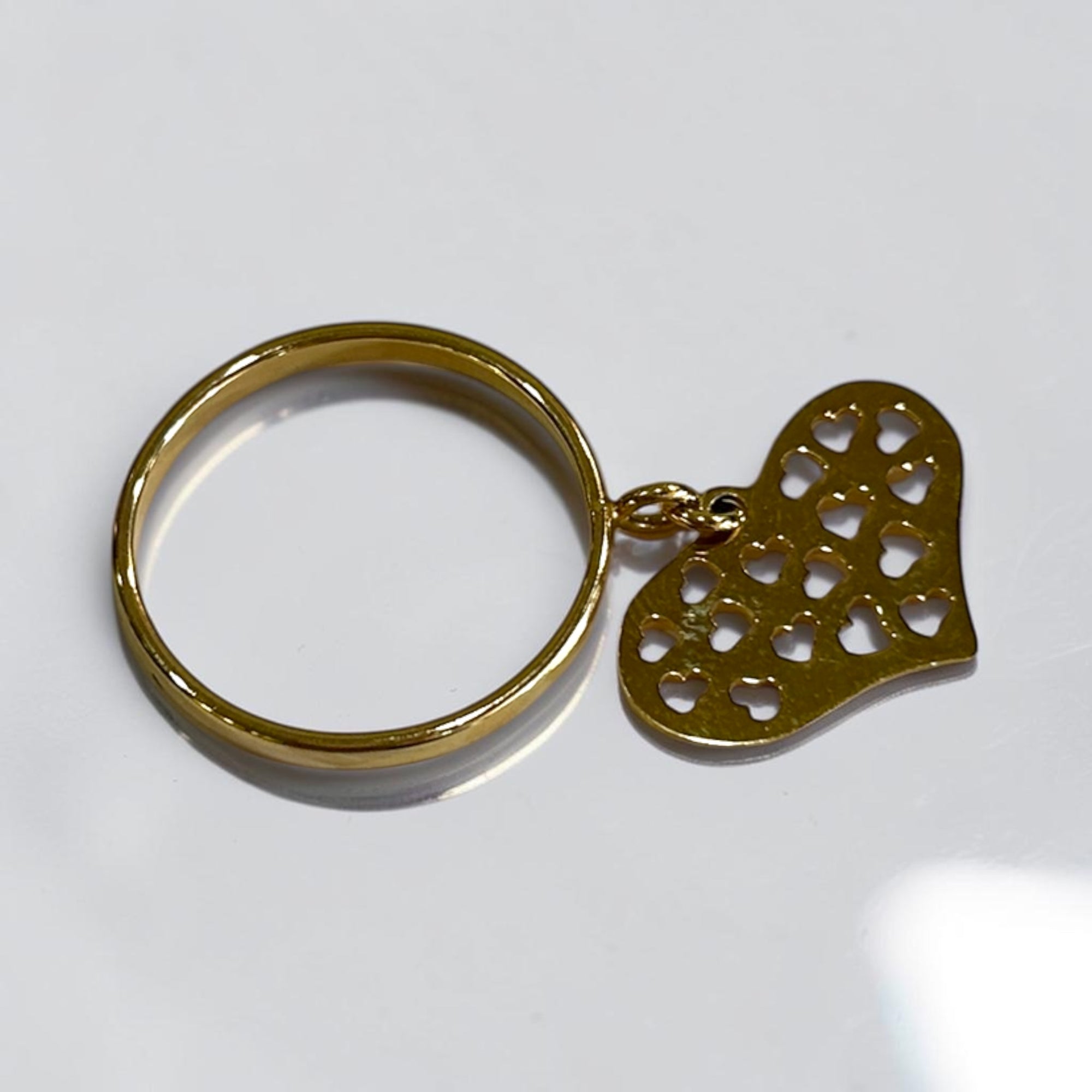 Anello Cuori Pendente: