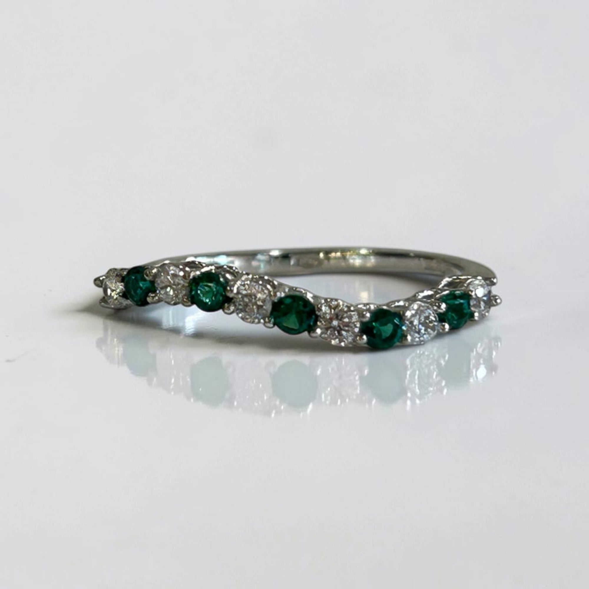 Anello Onda Green