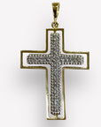 Ciondolo Croce Zirconi traforata
