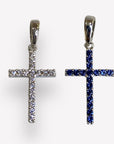 Ciondolo Croce Douplex Blu