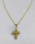 Collana Croce Diamantata Gold