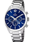 OROLOGIO FESTINA TIMELESS CHRONOGRAPH F20343/7 BLU CINTURINO IN ACCIAIO, UOMO